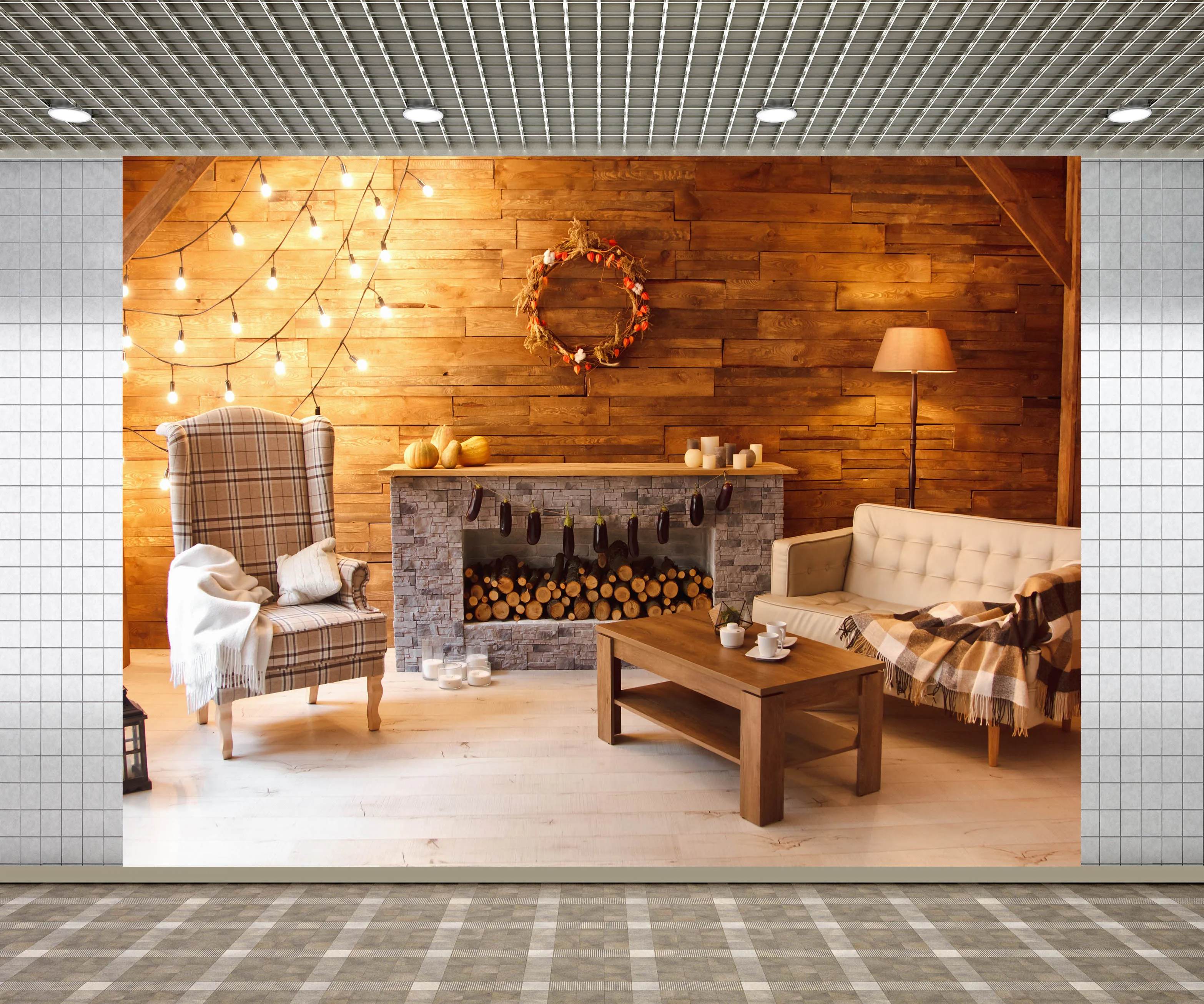 

Lyavshi теплая внутренняя отделка на тему Рождества камин фотографии фоны для фотографий фоны для фотостудии