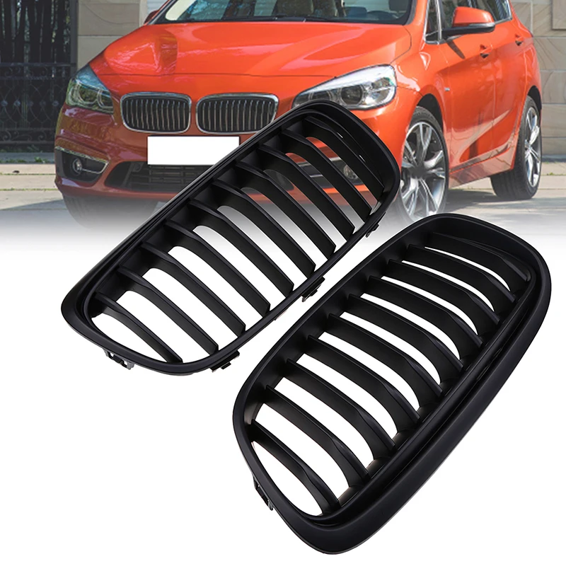 Матовые черные автомобильные сетчатые решетки PPOSSBAY для BMW 2-Series F45 Active Tourer 2014 2015 2016