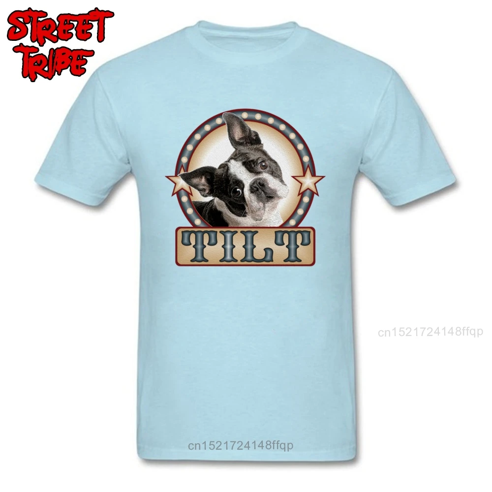 Head Tilt T-shirt Lovely Men T Shirt Shepherd dog Print Tshirt Custom 3D Thanksgiving Day Gift Top Tees Swag Streetwear Pit Bull | Мужская