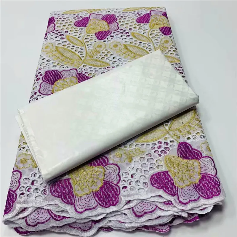 

Lace Fabrics Milk Silk cord lace match African Ankara Fabric Wax Print Fabric 2.5yards cotton fabric +2.5yards bazin lace