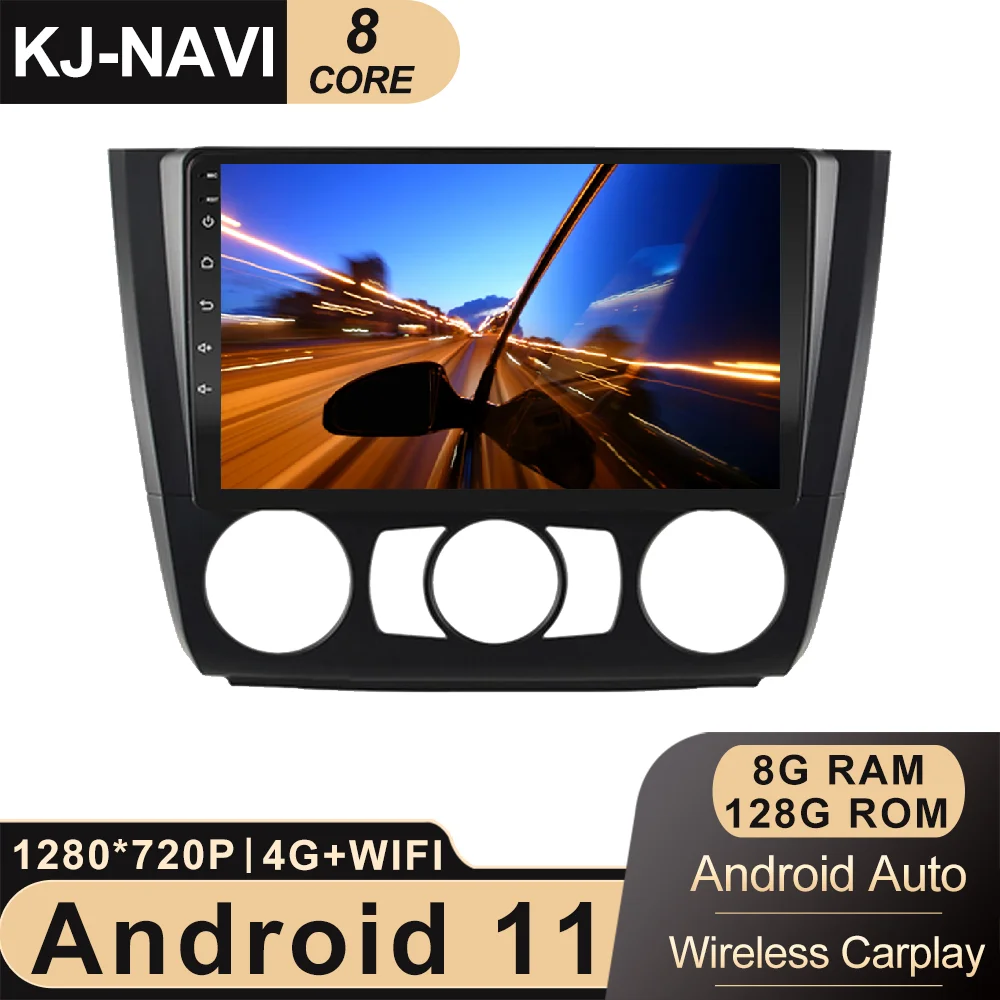 

Для BMW 1-Series 1 Series E88 E82 E81 E87 2004-2012 Android 11 Беспроводной автомобильный радиоприемник видео мультимедийный плеер GPS навигация