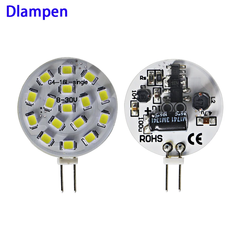 

ledlamp G4 led bulb Round 12v 24v super 2W Replace Halogen Lamp Spot Lighting Boat energy saving lamp 12 24 v volts bombilla