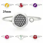 Лидер продаж, 25 мм браслет-медальон, браслет с эфирным маслом, медальон для духов, браслет, ювелирные изделия бесплатно, 10 подушечек в подарок