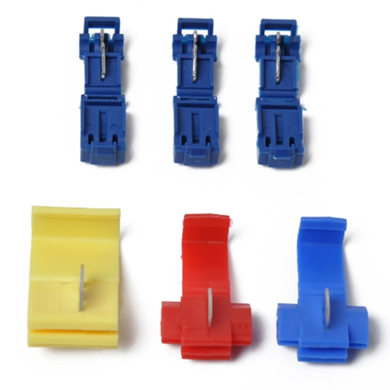 

Line Connector Terminal Joint Blue Red Quick Connection Clip Wire Crimp Splitter Lip Break Clamp Strip-Free Soft Distributor