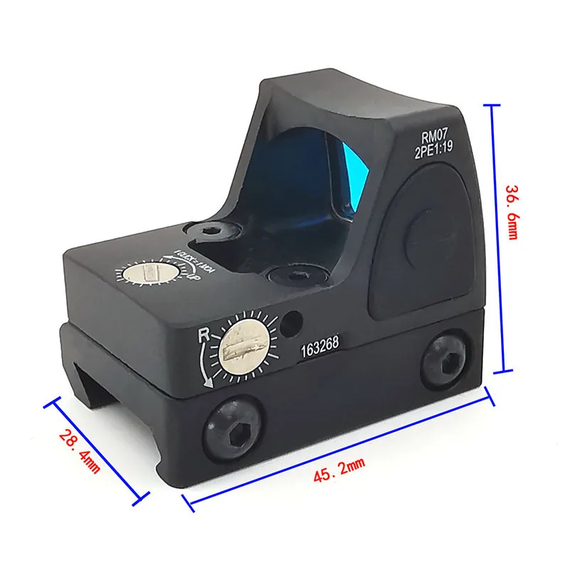 Мини RMR Red Dot Sight Fit 20 мм Picatinny Rail с Glock нижней пластиной|Оптические прицелы| |