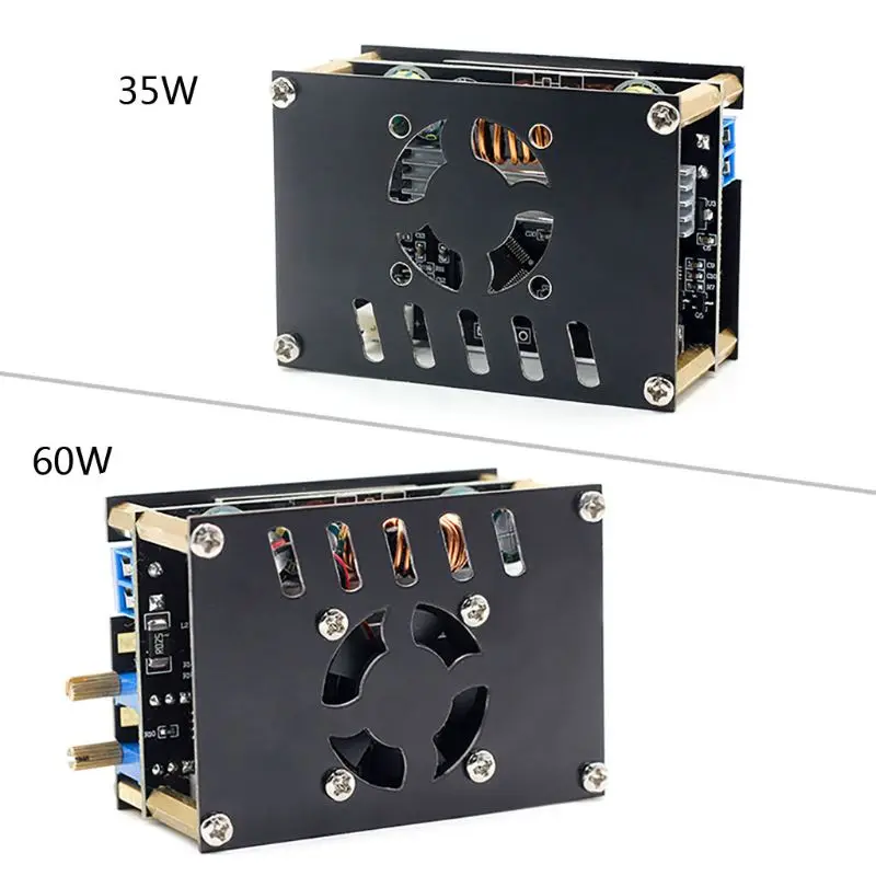 

0.5-30V DC Automatic Boost Converter CC CV Power Module 60W with Fan 35W Fanless