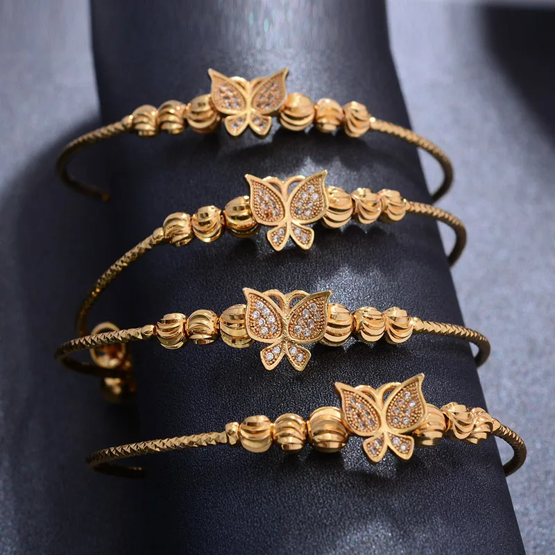 4 шт. Эфиопский узор золотого цвета браслеты из бисера для женщин Свадебные