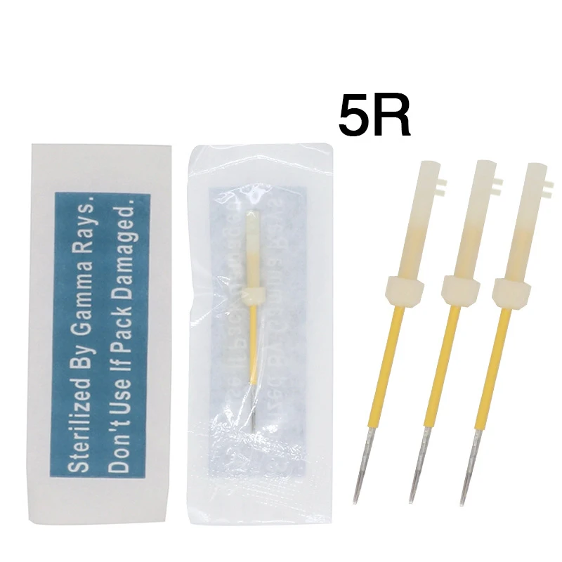 

50pcs Tattoo Needle for Original USA Mosaic Tattoo Machine #1R 2R 5R 7R 3F 4F 6F Work for Permanent Makeup Eyebrow & Lip Tattoo