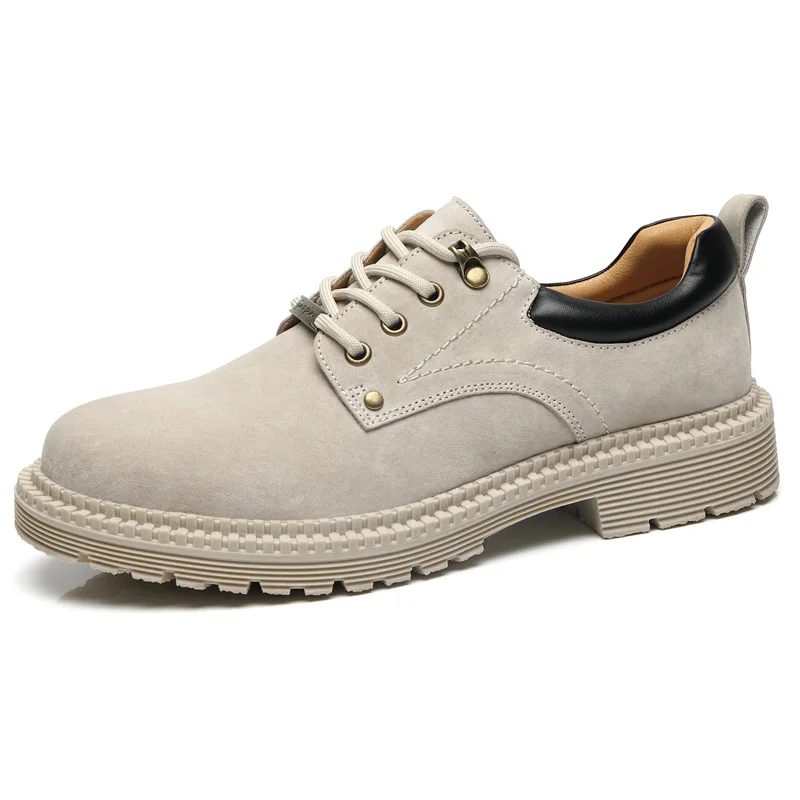 

Handmade Autumn Winter New Fashion Vintage Men Casual Shoes Dress Cow Leather Ankle Boots Tooling Round Toe Desert Boots