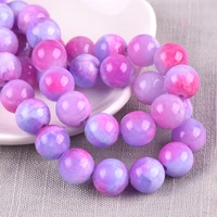 20pcs round 10mm rose violet natural stone loose beads for jewelry making diy bracelet