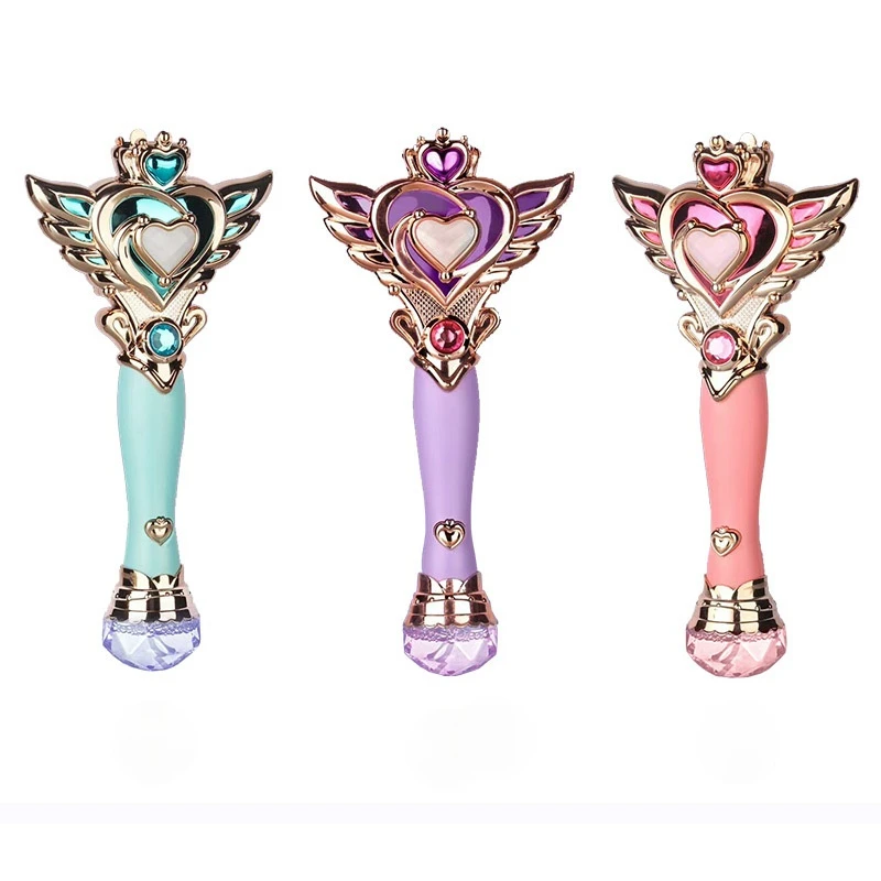 

Magic Wand Bubble Gun Blower Toys Electric Automatic Blowing Bubbles Machine With Light Music Lovely Heart Shaped Stick bubble