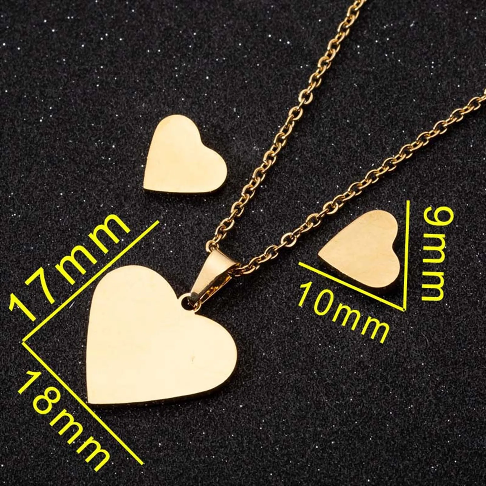 

vintage Women's Fashion Pendant Earring Set Color Clavicle Necklace Exquisite Earrings Jewelry Gifts collares para mujer 2021