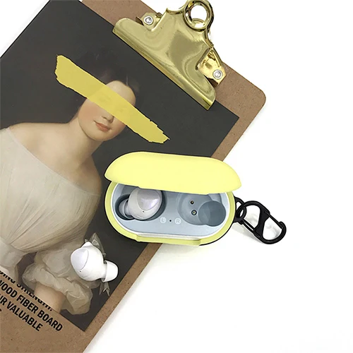B DIY 3D силиконовый чехол для samsung Galaxy Buds, защитный чехол, беспроводные Bluetooth наушники, противоударный, милый мультяшный брелок - Цвет: B