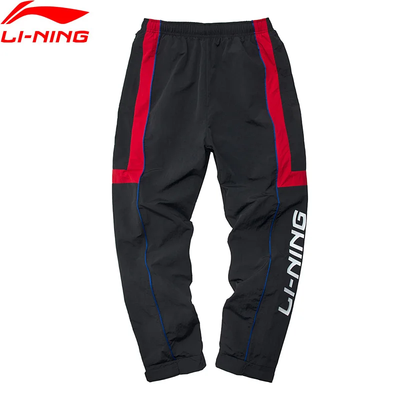 Li Ning Для мужчин PFW тренд Китай LI NING Спортивные штаны классического кроя материал
