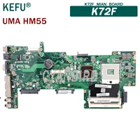 kefu k72f original mainboard for asus k72f uma hm55 laptop motherboard
