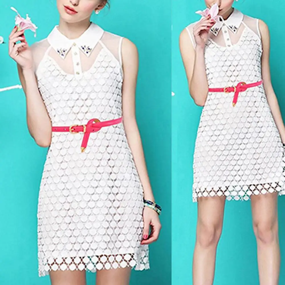 

New Women Belt All Match Fashion Skinny Waist Belt Faux Leather Buckle Narrow Waistband Clothes Accessories