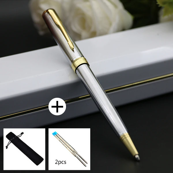 

blue ink metal 0.7mm signature pen high-quality brand Luxury gift ballpoint pen pen office supplies wholesale