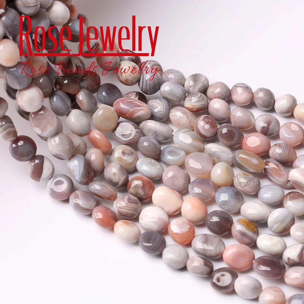 Асимметричные бусины из натурального Ботсвана Агаты сардоникса 6-8 мм для