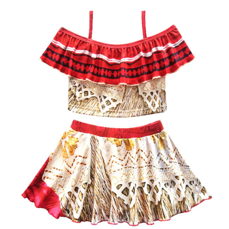 Купальный костюм для девочек 2020 Моана цельные купальные костюмы детское бикини с