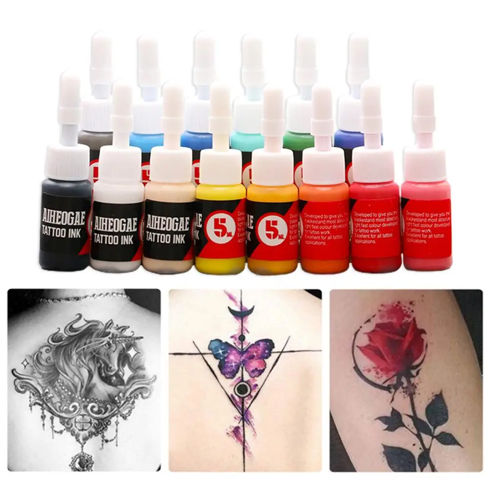 5 мл 23 Цвета искусственная татуировка полуперманентный натуральный растительный