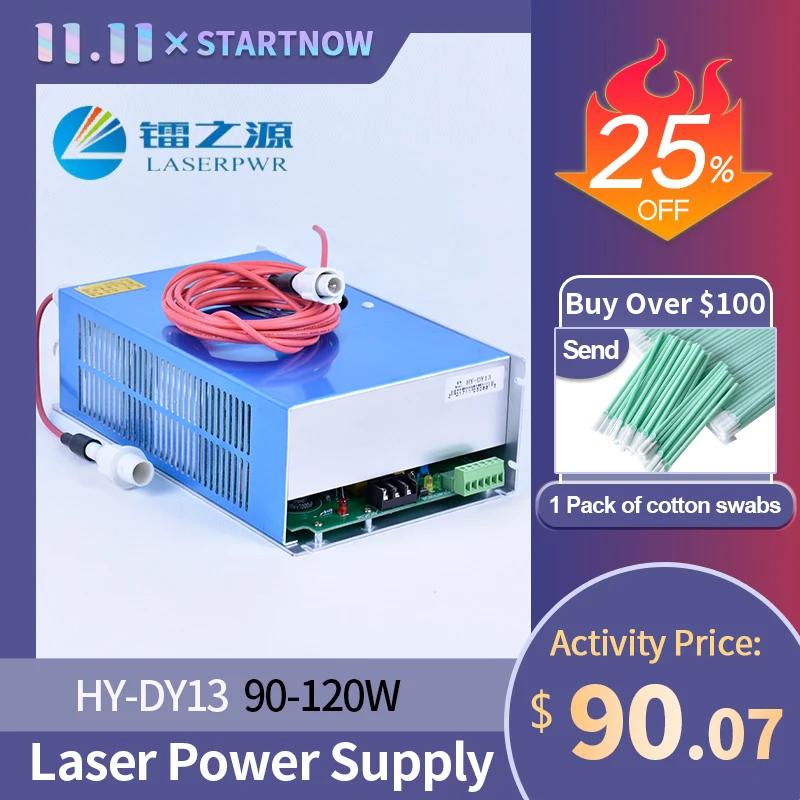 Блок питания для лазерного станка Startnow DY13 90 Вт 120 CO2 RECI W2 T2 V2 W4 T1 T4 лазерная трубка 100