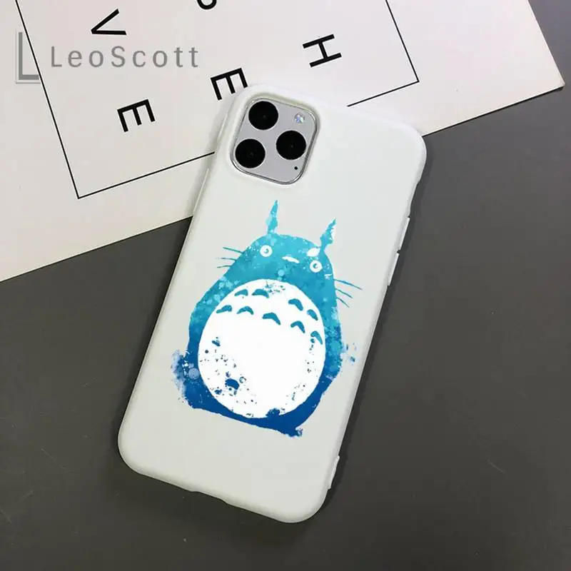 

Studio Ghibli Totoro Ponyo Spirited Away Phone Case Candy Color for iPhone 11 12 mini pro XS MAX 8 7 6 6S Plus X 5S SE 2020 XR