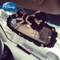 disney car bowknot rearview mirror cover cute four seasons universal creative personality diamond car decoration products