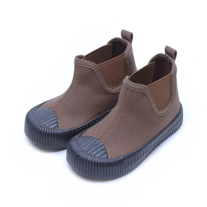 COZULLAA/детская дышащая парусиновая высокая обувь унисекс для мальчиков и девочек