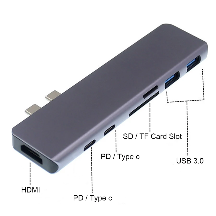 Biaze USB C концентратор к 3 0 4K HDMI адаптер usb-концентратор с PD SD/TF слот кардридера для