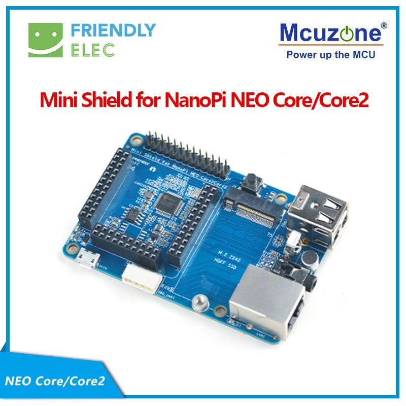 Фото Мини-шельд для NanoPi NEO Core/Core2 SDK, совместимый с RPi, помещается в корпус RPi, FriendlyELEC №1