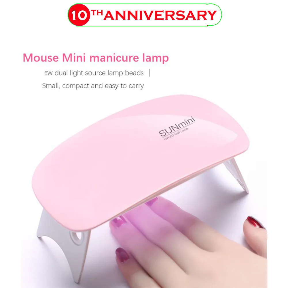 Горячая сушилка лака для ногтей с УФ-гелем! 2 цвета Портативная Сушилка 6 Вт