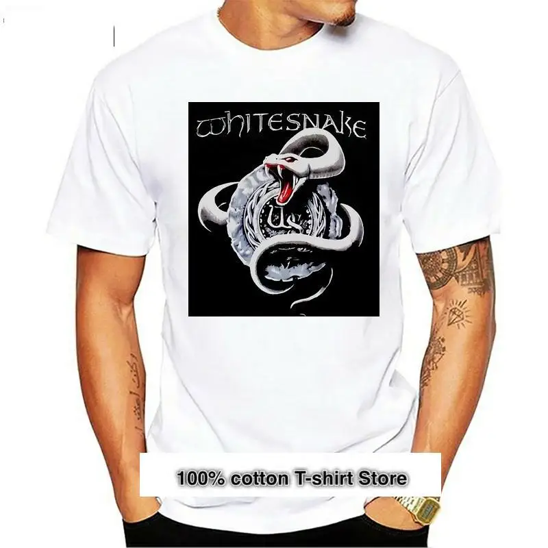 Whitesnake-Camiseta negra de la gira de concierpara hombre, Camiseta holgada de talla S, M, L, XL, 2XL, 3XL, 2018