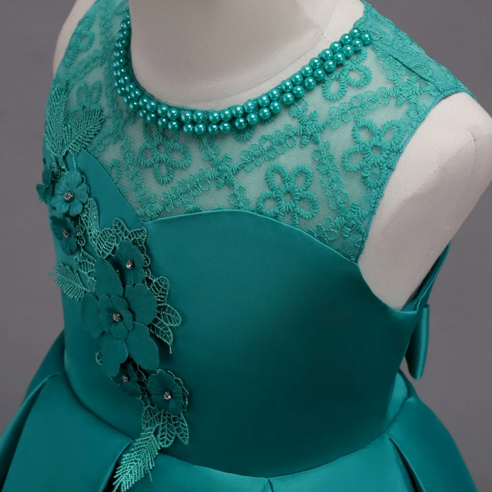 От 4 до 14 лет бальное платье для маленьких девочек Новинка 2018 года детская одежда