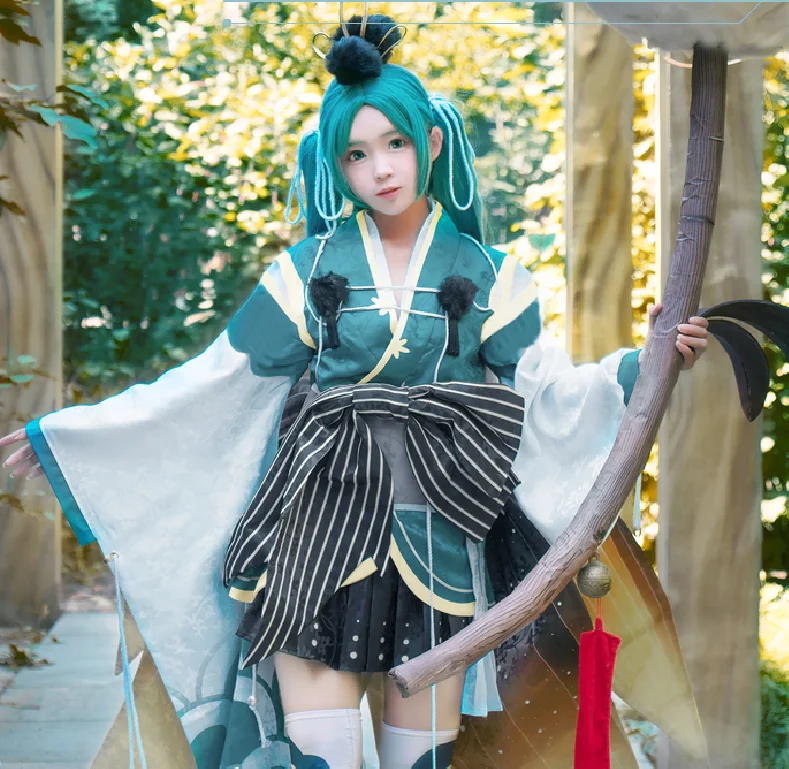Кимоно для ролевых игр Onmyoji Hotaru Kei из новой кожи Женский костюм косплея