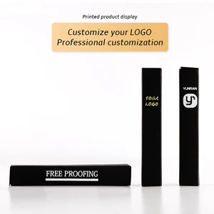 Бесплатный Пользовательский логотип 100 шт.лот 20 мм * 20 мм * 120 мм Мини парфюмерная упаковочная бумажная коробка для подарка добавьте свою фотографию