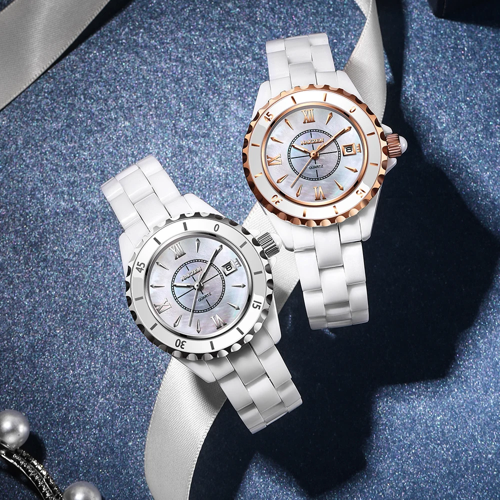 Женские керамические часы женские кварцевые наручные с зыбучим песком топ-бренд