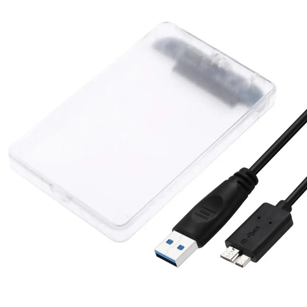 Прозрачный SSD HDD корпус 5 Гбит/с USB 3 0 на SATA адаптер Внешний 2 дюймов для жесткого