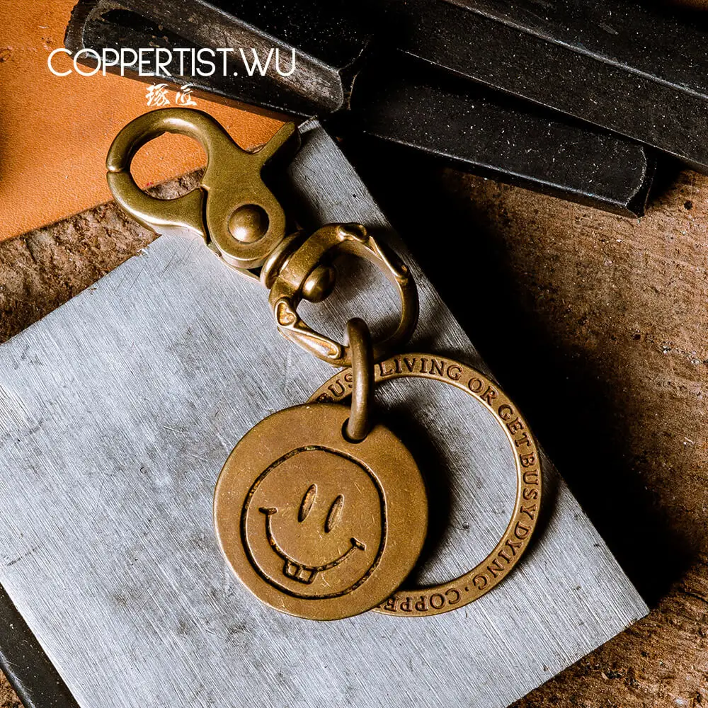 COPPERTIST.WU ручная работа бронзовые брелки для мужчин легко зажимаемые