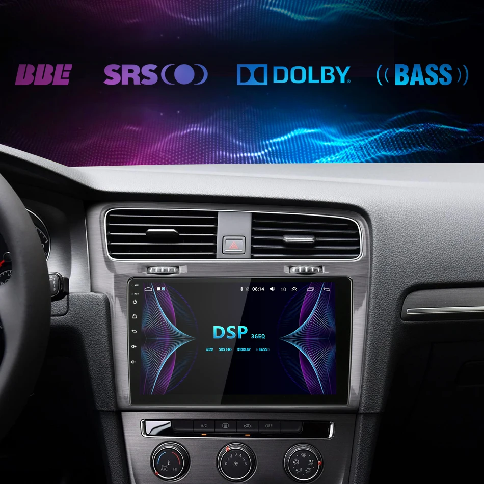 Jansite 4G RDS 1" автомобильное радио для Volkswagen Golf 7 VII- Wifi Android мультимедиа сенсорного экрана видеоплееры с CANBUS