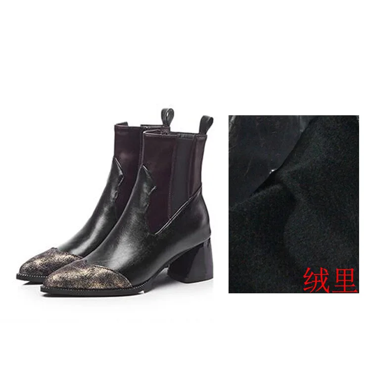 

Women's Shoes Short Boots Women's 2019 Autumn/Winter New Martin Boots Women's Thick High Heels Short Boots Women's Women Boots