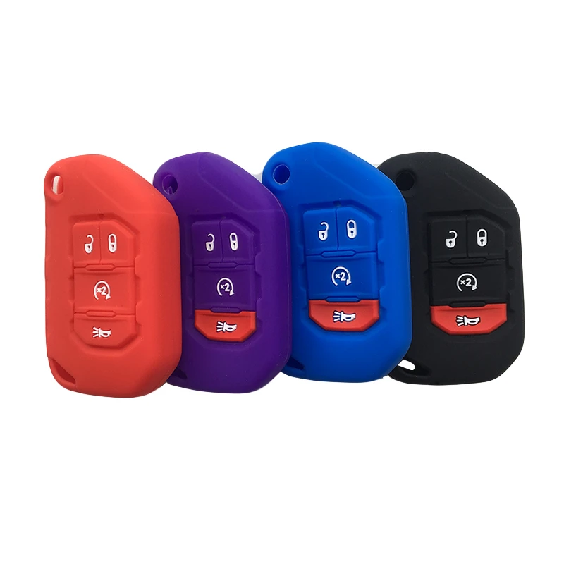 Чехол для смарт ключей с дистанционным управлением чехол брелок Jeep Wrangler JL JLU 2018