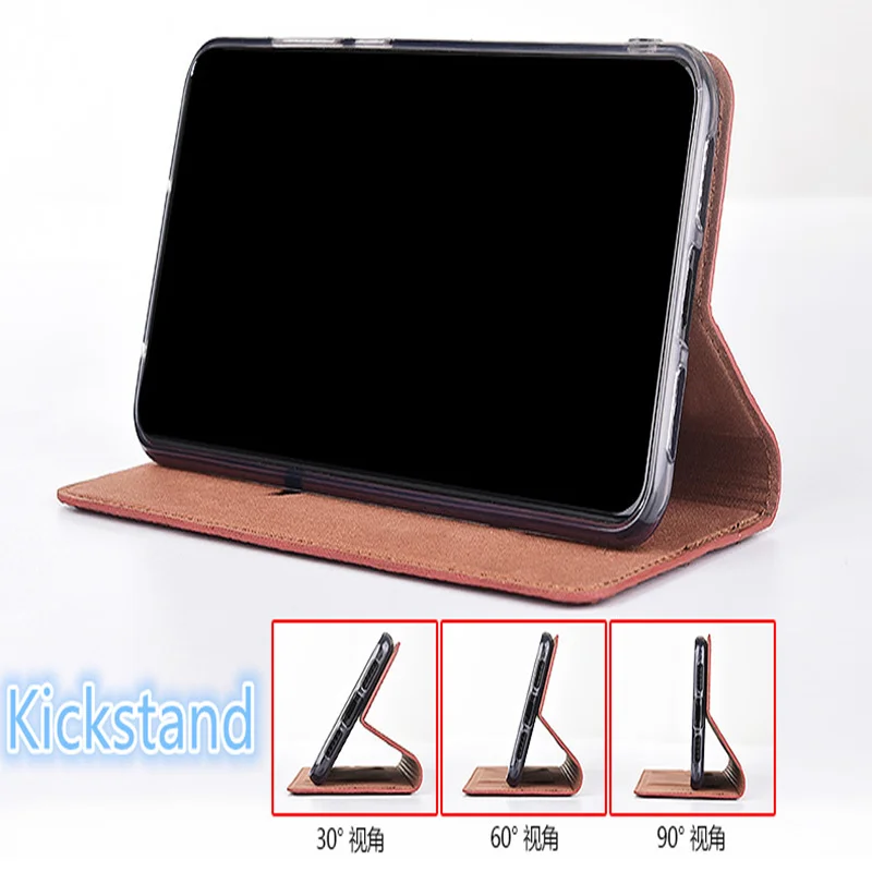 High-end Genuine Leather Business Phone Cover Card Holder For Xiaomi Redmi K20 Pro Case Mi9T Stand Coque | Мобильные телефоны и