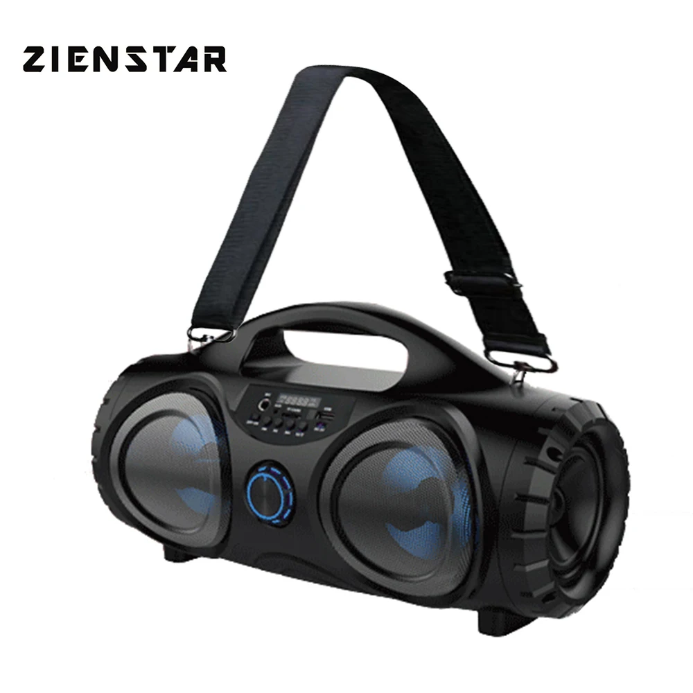 ZIENSTAR 10 Вт беспроводной Bluetooth спортивный динамик, портативный наружный сабвуфер, поддержка TF/USB карты, fm-радио, Aux, микрофон