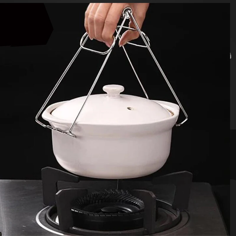 Держатель для миски зажим кастрюли сковороды горячей тарелки чаши защита от