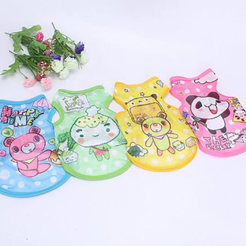 

Puppy Summer Spring Mesh Dog Cats Clothes Vest Comfortable And Breathable VIP Bichon Clothing Chihuahua French Bulldog Supplies