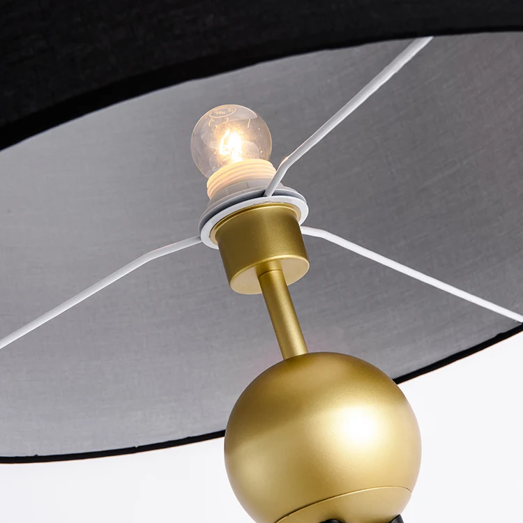 Американский Современный Железный тканевый черный минималистичный