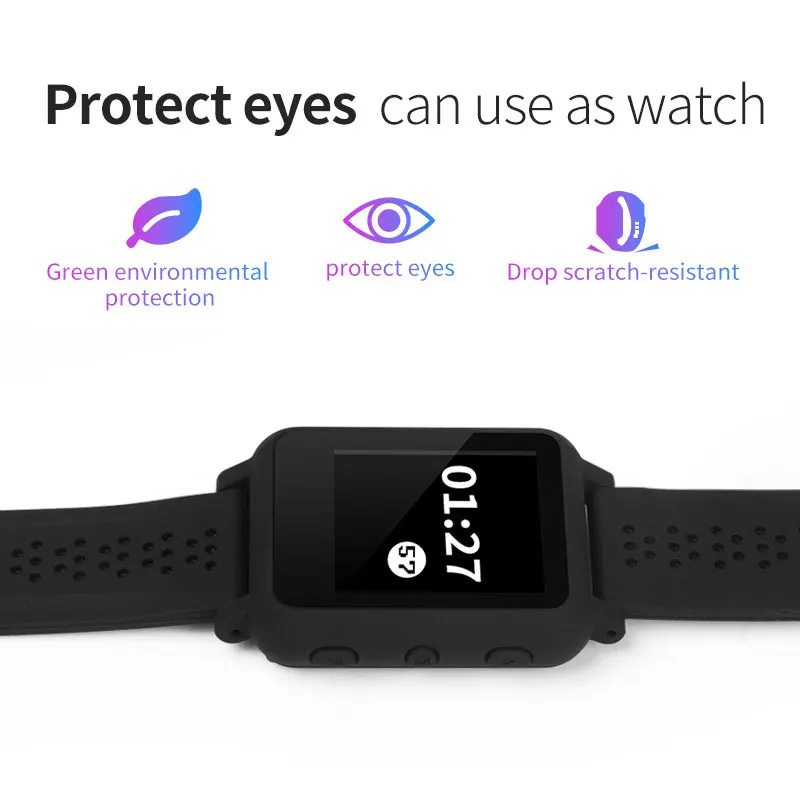 Смарт часы с 1 5 дюймов Экран функцией шагомера Smartwatch музыкальный плеер голосовой