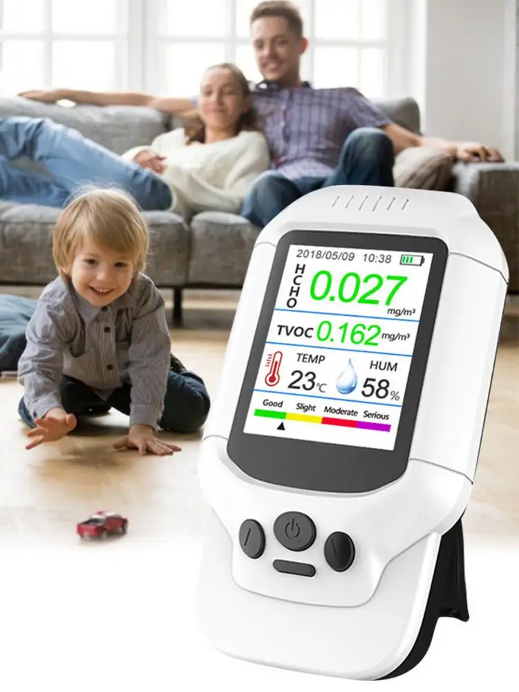 

Контроль качества воздуха Универсальный Формальдегид детектор tvoc Температура измеритель влажности для внутреннего мониторинга загрязнен...