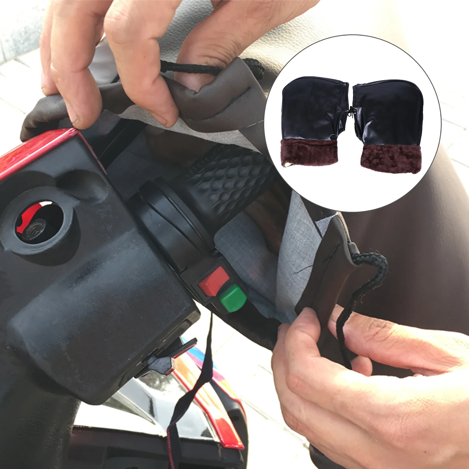 

1 Pair Electric Car Handlebar Windproof Thicken Warm