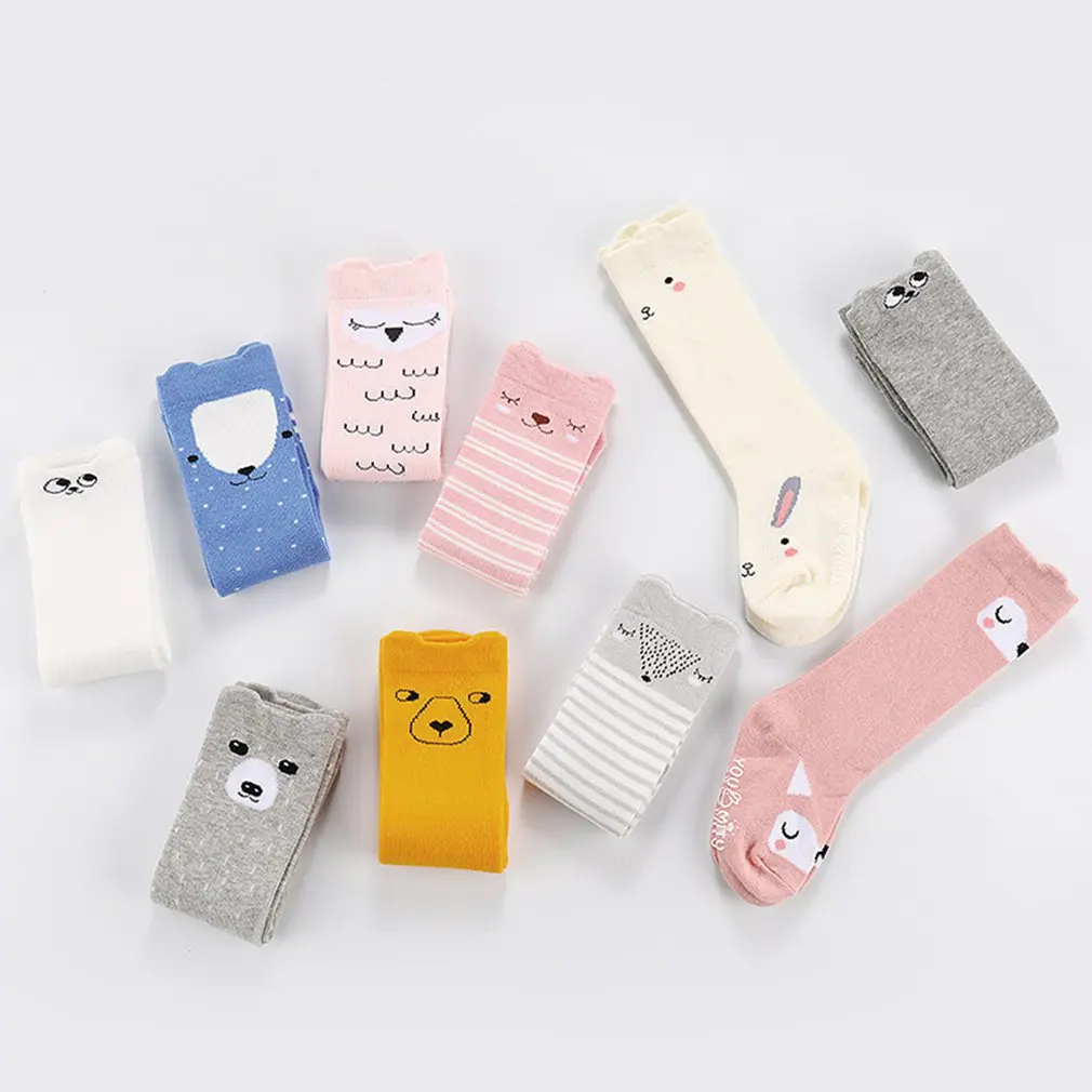 

2020 New Winter Keep Warm Newborn Baby Socks Over Knee High Cartoon Animals Stockings Thick Toddler Socks for Girls Boys